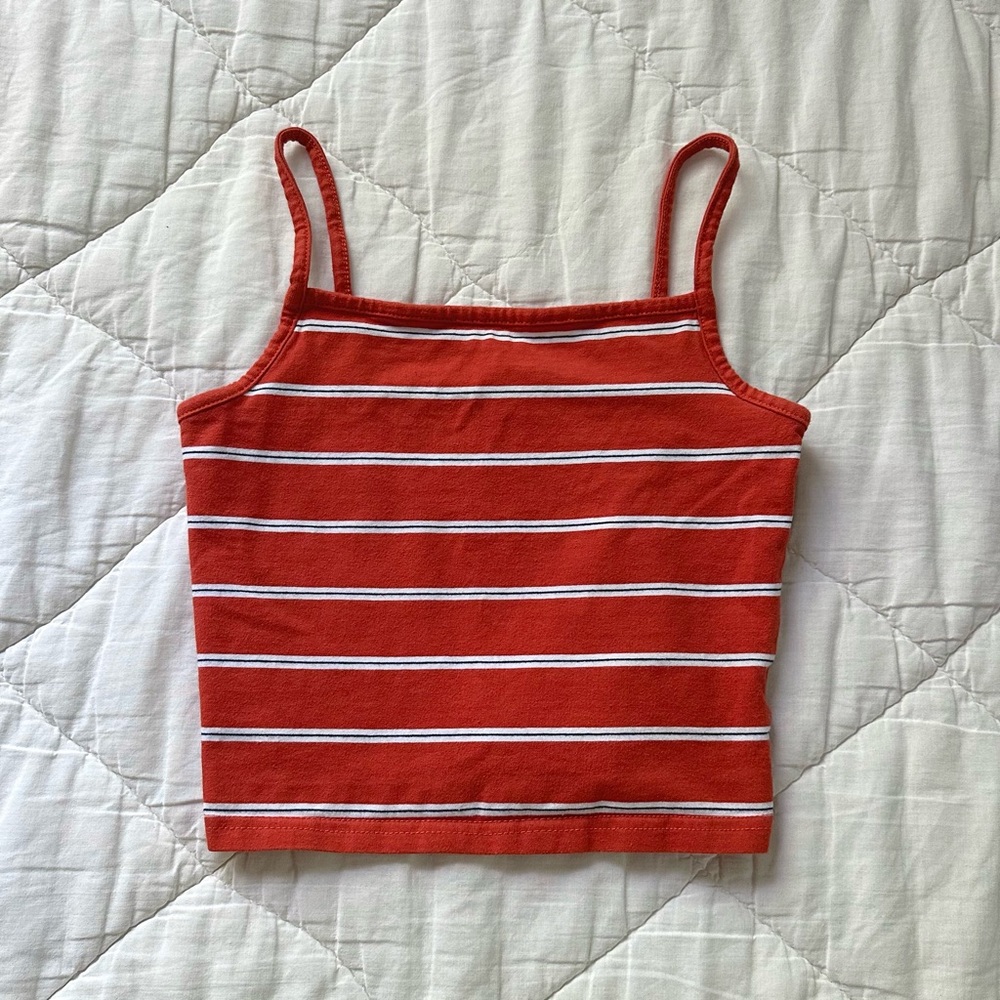 Petite Cami Stripe Crop Top